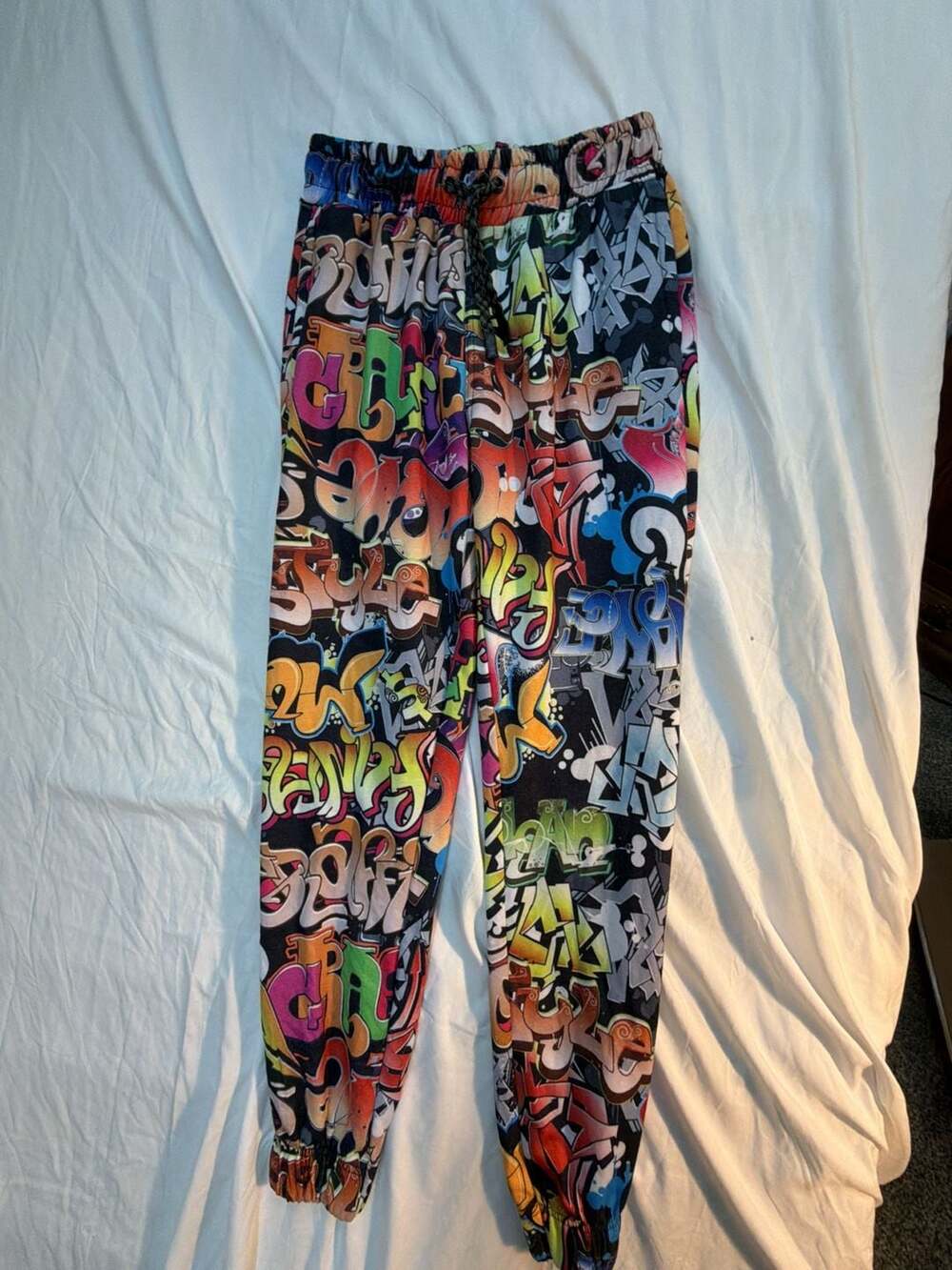 Fresh Prints of Bel-Air by The Drill Clothing Co. Graffiti Print Jogger Pants